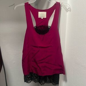 Madison Marcus Magenta Top - BRAND NEW - Size Small Silk Top